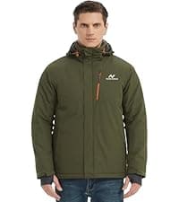 NORDIC OUTLAND Mens Lightweight Hooded Waterproof Rain Jacket Breathable Raincoat Shell for Outdoor Mountain Hiking