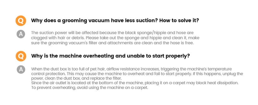 AIRROBO Dog Grooming Vacuum, Dog Grooming Kit,12000Pa Strong Pet Vacuum, 2L Large Capacity Vacuum for Shedding Grooming Hair, Quiet,PG100