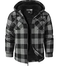 Big Tall, with Pocket, Adjustable Cuffs, Machine Wash, Business,Work, Office, Vacation, Graduation, Wedding, Party, Daily ZITY Men's Flannel Hoodie Shirts Casual Button Down Long Sleeve Plaid Shirt B0BB2JC2QX