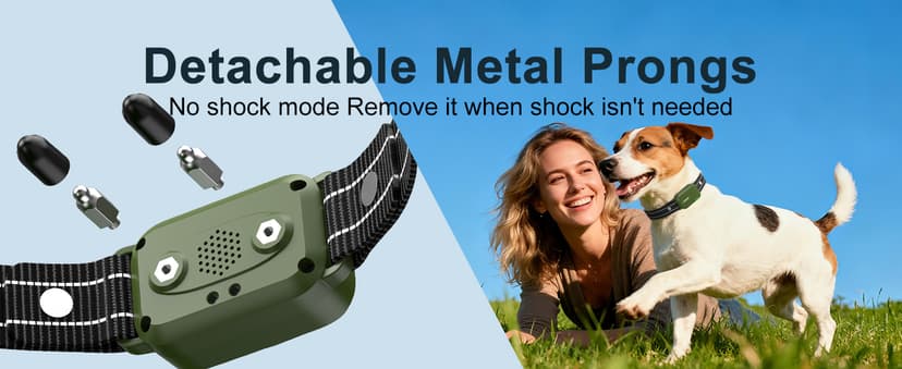 Dog Shock Collar - 4500FT Dog Training Collar with Remote, IPX8 Waterproof Electric Dog Collar with 4 Training Modes, Security Lock, Rechargeable eCollar for 10-120lbs Small Medium Large Dogs