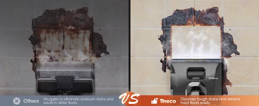 Tineco Floor One S7 Stretch Steam Cordless Wet Dry Vacuum Steam Mop All-in-One, 320℉ HyperSteam, 180° Lay-Flat, Anti-Tangle Design, FlashDry Self-Cleaning, Up to 75 Min Runtime