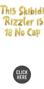 Happy 18th Bday Bruh Gold Glitter Banner - 18th Birthday Party Supplies, Ideas, Gifts and Decorations