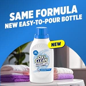 OxiClean White Revive Whitener & Stain Remover Liquid Additive, Water-Activated Oxygen Bleach for Laundry, 45 fl oz