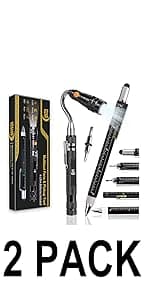 Magnetic Pickup Tool, Gifts for Men, Telescoping Magnet Flashlight, Gifts Idea & Stocking Stuffers for Men, Teen Boys, Mechanic, Boyfriend, Christmas Gifts for Dad, Husband, Father, Black