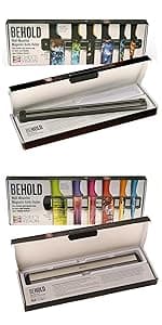 CHEF'S VISION Jurassic Knife Set - 6-Piece Stainless Steel Cutting Knives Set for Kitchen - Stunning Dinosaur Designs, Great Gift for Women or Men - Unique Kitchen Knife Set Gift