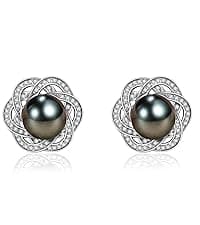 Gifts for Women Wife-Tahitian-Black-Pearl-Necklace-Gift for Wife Wedding Birthday Anniversary Jewelry-Mom Girlfriend Her Mothers Day Gifts for Mom Women Valentines Christmas Day