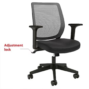 Staples Ergonomic Task Chair, Mesh, Ergonomic, Adjustable Height, Swivel