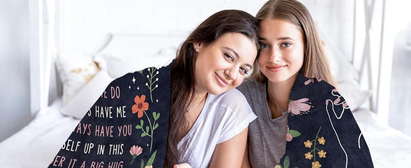 Friendship Gifts for Women, Best Friend Birthday Graduation Gifts for Women, Best Friend Blanket Gift, to My Bestie Throw Blanket for Christmas Mothers Day 60" x 50"