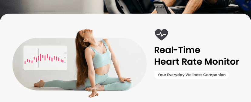 Smart Bracelet, Health Fitness & Activity Tracker with All-Day Continuous Heart Rate/Blood Pressure Monitor, Sleep Tracker, 170+ Sport Modes, 60 Day Battery & Free App, IP68 Smart Band for Android IOS