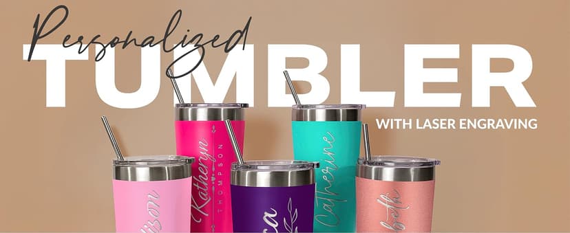 Personalized 30oz Tumbler with Engraved Name | Red Stainless Steel Travel Mug with Slider Lid | Vacuum Insulated Coffee Cup | Custom Gift for Women & Men, Birthday, Christmas B07CNBSP8V