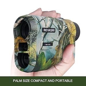 REVASRI Hunting Laser Rangefinder with Rechargeable Battery 1000 Yards Hunting Range Finder with Target Acquisition Technology Easy-to-Use Clear Accurate Rangefinders for Hunters