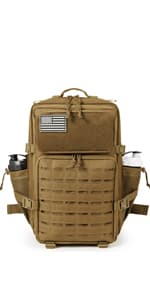 QT&QY 45L Military Tactical Backpacks Molle Army Assault Pack 3 Day Bug Out Bag Hiking Treeking Rucksack…