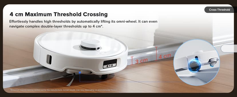 roborock Qrevo Curv Robot Vacuum and Mop, Zero-Tangling, AdaptiLift Chassis, FlexiArm Technology, Al Obstacle Recognition, 17mm Mop Lift, 18,500Pa Suction, Hot Water Mop Washing & Dock Self Cleaning