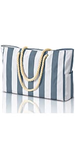 Becokan Beach Bags for Women Large Waterproof Beach Tote Bag Zipper Beach Bags Waterproof Sandproof Swim Pool Bag Large Tote