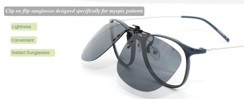 MONICE Fishing Clip on Flip up Polarized Sunglasses Fit Over Prescription Glasses Driving UV Protection Gift Men Women