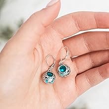 Bottled Up Designs Handmade Drop Earrings, Eco Friendly, Recycled Vintage Bottles, Made in USA, Birthday Gifts, Mothers Day, Women, Anniversary