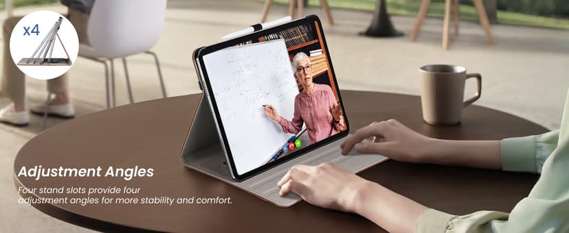 ZtotopCases for iPad Pro 12.9 6th/5th/4th/3rd Generation Case 2022/2021/2020/2018, Premium PU Leather Folio Cover, Auto Wake/Sleep, Multi Viewing Angles, Supports Pencil Pro and Touch ID, Brown