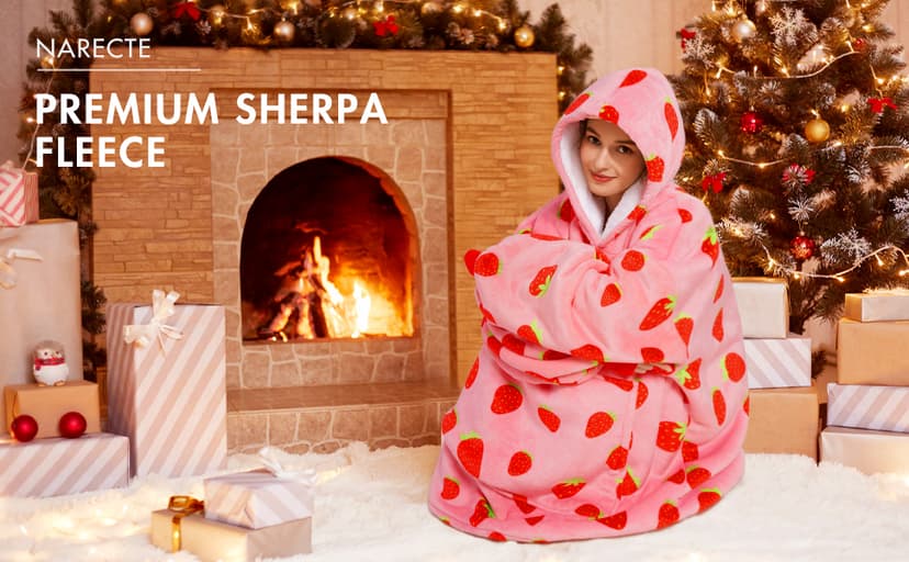 Narecte Kids Hoodie Blanket Year Old Girl Birthday Gifts for Kids Toddler Wearable Blanket Hoodie Oversized Hoodie Ideas