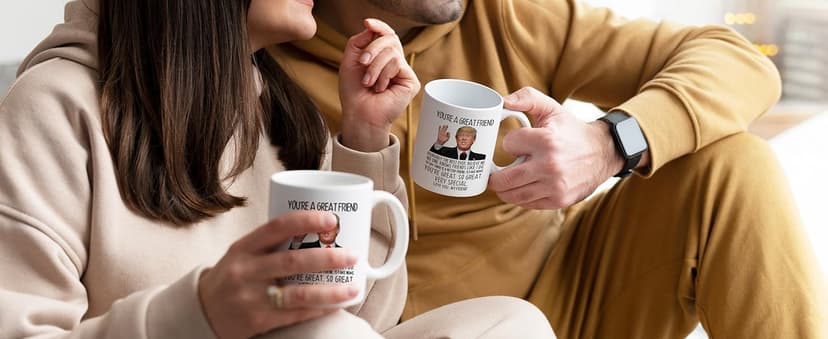 Aurahouse You're A Great Friend 11 Oz Coffee Mug, Christmas Gifts for Friends Men Women, Birthday Gifts for Best Friend, Funny Father's Day Gift Friends Present Ceramic Cup