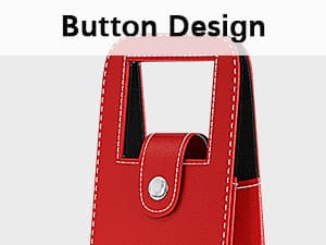 Wine Gift Bag, Reusable Leather Wine Tote Carrier, Single Bottle Champagne Beer Gift Bags Carrier for Birthday, Wedding, Picnic Party, Christmas Gifts (Red)