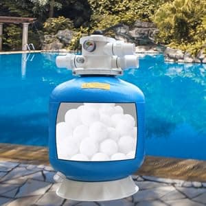 3.1 lbs Pool Filter Balls for Sand Filter, Eco-Friendly Reusable Pool Fiber Filter Balls Replace Pool Filter Sand, Pool Filter Media Balls for Swimming Pool (Equals 100 lbs Pool Filter Sand)