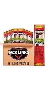 Jack Link's Beef Jerky Gift Basket Variety Pack - Includes Jerky, Meat Sticks, and Beef Steaks, Great Gift for Men, Perfect Hunting Trip Snacks, 15-Piece Assorted Meat Snack Pack