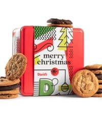 David’s Cookies Holiday Cookies and Brownies Gift Basket Crate - Deliciously Flavored Assorted Cookies and Brownies in a Christmas Snack Box Gift Crate - Gourmet Holiday Food Gift Basket for Sharing