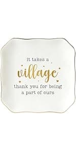 Soul Sister Gift for Women Christian - Sweet Friendship 4.5"X4.5" Floral Ceramic Jewelry Dish Tray - Tricket Dish HEXMOZ Friendship Gifts for Women Friends - Best Friend Birthday Gift Ideas B0FHHBVHR6