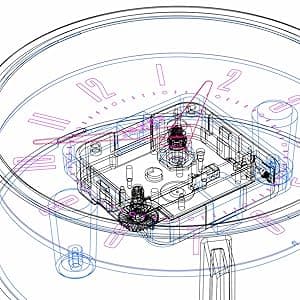 JONES CLOCKS® Frieze Wall Clock | Small Elegant Classic Round Clock | 23cm | Sage Green | Pretty Design Ideal for The Kitchen, Living Room, Bedroom, Large or Small Spaces