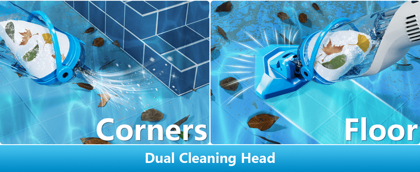 Cordless Handheld Pool Vacuum with Telescopic Pole, Rechargeable Hot Tub SPA Vacuum, 18GPM Powerful Suction, 60Min Runtime, Pools up to 88", Portable Pool Cleaner for Above Ground/Inground Pools