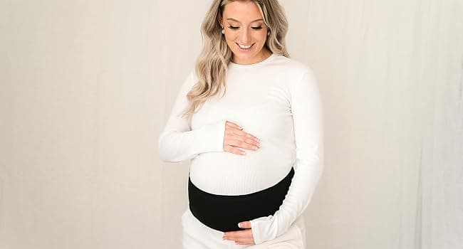 Soft, Breathable, Maternity Belly Support Band, Easy Adjustable Maternity Belt for Back, Pelvic Support, Comfortable KeaBabies Pregnancy Belly Bands for Pregnant Women,1pk (Classic Ivory, M/L) B07Z4W4KZB