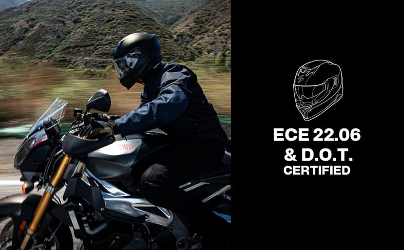 ScorpionEXO T520 Full Face Touring Motorcycle Helmet with Bluetooth Ready Speaker Pockets DOT ECE Approved Solid (Matte Black - X-Large)