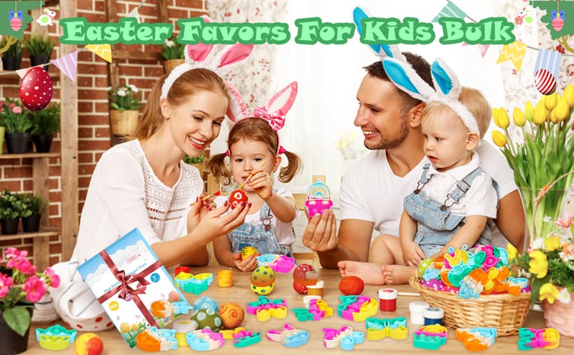 Easter Egg Fillers Basket Stuffers Mini Pop Keychain It Goodie Bag Stuffers Fidgets for Classroom Prizes Kids Party Supplies Easter Pop Fidget Toys Bulk Its Easter Party Favors for Kids 24 Pack Gifts B0DPLXDGMR