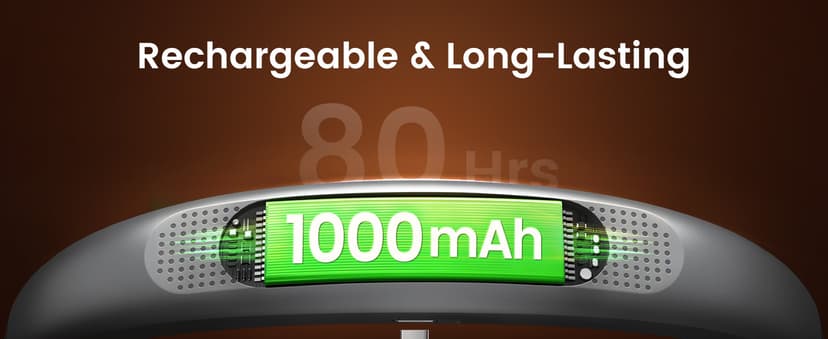 Glocusent Book Light, 3-Color & 6-Brightness Reading Light, Bendable Neck Light, 80-hr Lasting Rechargeable Book Light, Perfect Reading Lights for Books in Bed, Knitting, Repairing, Book Lovers Gifts