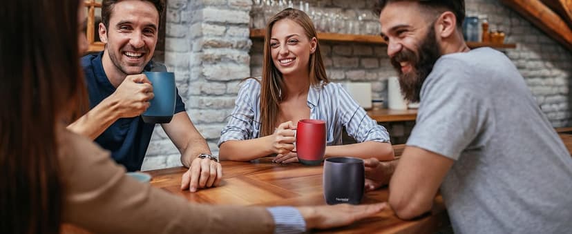 Nextmug - Temperature-Controlled, Self-Heating Coffee Mug (Black - 14 oz.)