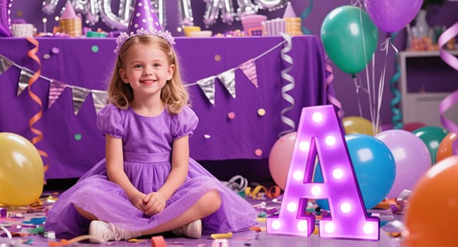 Pooqla Colorful LED Marquee Letter Lights with Remote – Party Bar Letters with Lights Decorations for The Home - Multicolor M