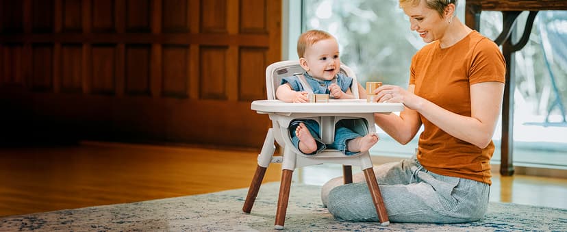 Chicco Zest LE 4-in-1 Folding High Chair, Feeding Chair, Toddler Chair and Youth Stool, Multi-Use Easy Clean High Chair, Chai/Beige