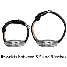 OTTOODY Leather Watch Bands Quick Release, Elegant Top Grain Leather Watch Straps for Men & Women, Choice of Color & Width - 18mm, 19mm, 20mm, 21mm or 22mm Wristbands Bracelet for Watch & Smartwatch