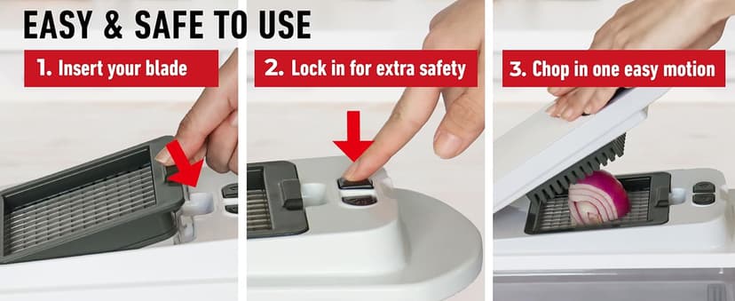 Mueller Pro-Series 10-in-1, 8 Blade Vegetable Chopper, Mandoline Slicer, Food Chopper with Container, Fruit Slicer, Kitchen Gadgets & Accessories, Home Essentials