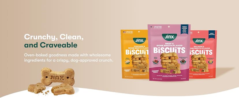 1 Pack Healthy Dog Treats Training with Real Beef & Fiber Rich Banana - Stocking Stuffer Gifts - Puppies, Adults & Seniors Jinx Holiday Dog Training Treats, Beef & Banana, Christmas Dog Treats, 4oz B0HCF87YPN