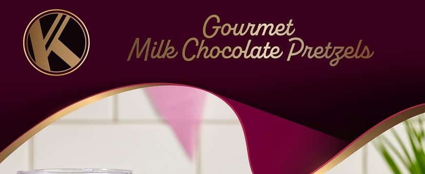 KREMERY Creamy Chocolate Cravings - Holiday Christmas Chocolate Covered Pretzel Rods Gift Basket, in Clear Tube (8 Pretzels, Assorted Sweet Toppings) Xmas Treats Food Arrangement, Kosher