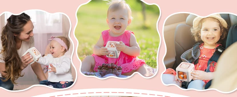 Busy Cube Toys for 1 Year Old Girl Gifts, Montessori for Baby Girl, Travel Sensory Toys for Toddlers 1-3, Learning Fine Motor Skills| 1st Birthday Girl Gifts 12 Months +