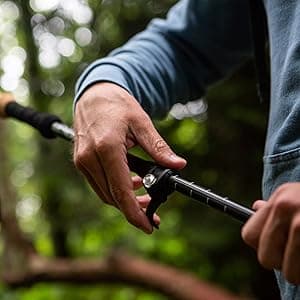 Cascade Mountain Tech Trekking Poles - Carbon Fiber Walking or Hiking Sticks with Quick Adjustable Locks