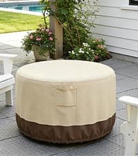 Vailge Patio Chair Covers, Lounge Deep Seat Cover, Heavy Duty and Waterproof Outdoor Lawn Patio Furniture Covers (2 Pack - Large, Beige & Brown)