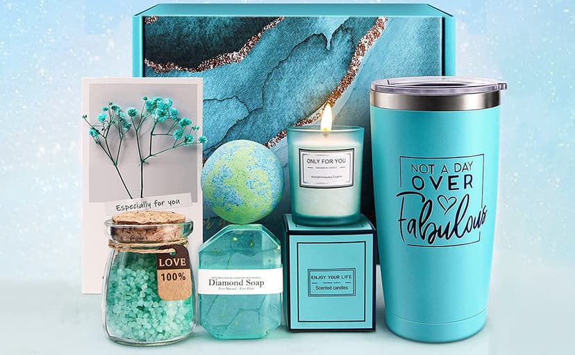 Birthday Gifts for Women, Relaxing Spa Gift Basket Set, Unique Gift Ideas for Women, Mother's Day Gifts for Mom Sister Best Friend Wife, Employee Teacher Nurse Appreciation Gifts