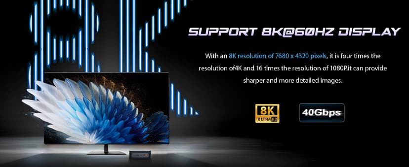 BOSGAME P3 MIX Mini PC, Mini Desktop Computer with AMD Ryzen 5 7640HS (up to 5.0 GHz), 16GB DDR5, 512GB PCIe SSD, 4K Triple Display, USB 4.0, Dual 2.5G LAN & Wi-Fi 6E & BT5.2, for Home, Office, Gaming