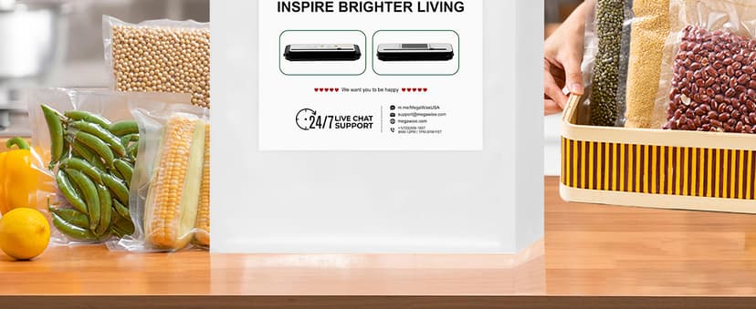 MEGAWISE Vacuum Sealer Bags (8''x 12''-110pcs) for Food Freshness Preservation, BPA Free Vacuum Storage Bags for Food or Sous Vide, Seal a Meal,Double-Sided Texture, Double Lock Freshness (110 count)