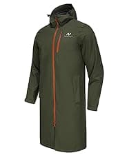 NORDIC OUTLAND Mens Lightweight Hooded Waterproof Rain Jacket Breathable Raincoat Shell for Outdoor Mountain Hiking