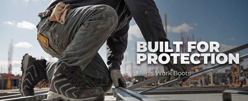 NORTIV 8 Men's Waterproof Steel Toe Work Boots