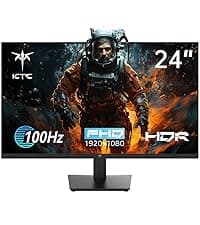 KTC 24 Inch QHD 2560x1440 IPS Computer Monitor, 100Hz Zero-Frame 2K Gaming Office Monitor, Adaptive Sync, HDR10, VESA, Tilt Adjustable, Low Blue Light, DisplayPort, HDMI, H24T27